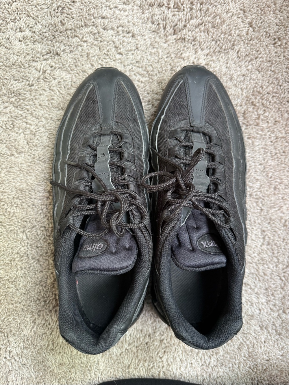 Nike Air Max 95 Essential Triple Black CI3705-001 Men’s Size 13 - Picture 7 of 9